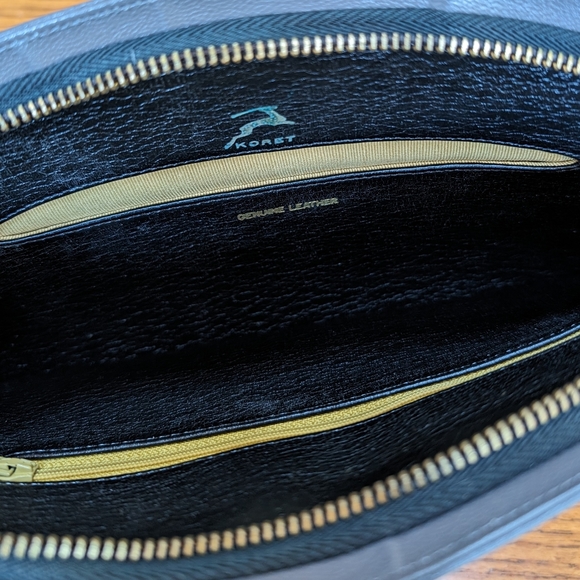 Vintage Koret Suede Leather Wristlet Clutch - Picture 3 of 3